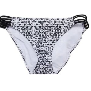 Hula Honey printed strappy hipster bikini bottoms